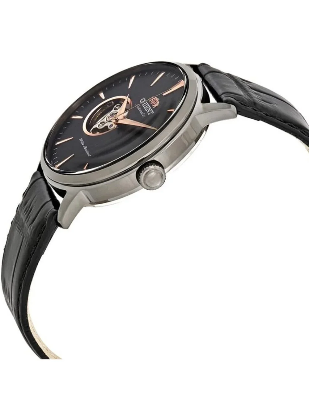 NWT Orient Open Heart Automatic Black Dial Men's Watch